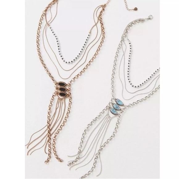 Free People Chantilly Layered Necklace in Gold - Picture 3 of 6